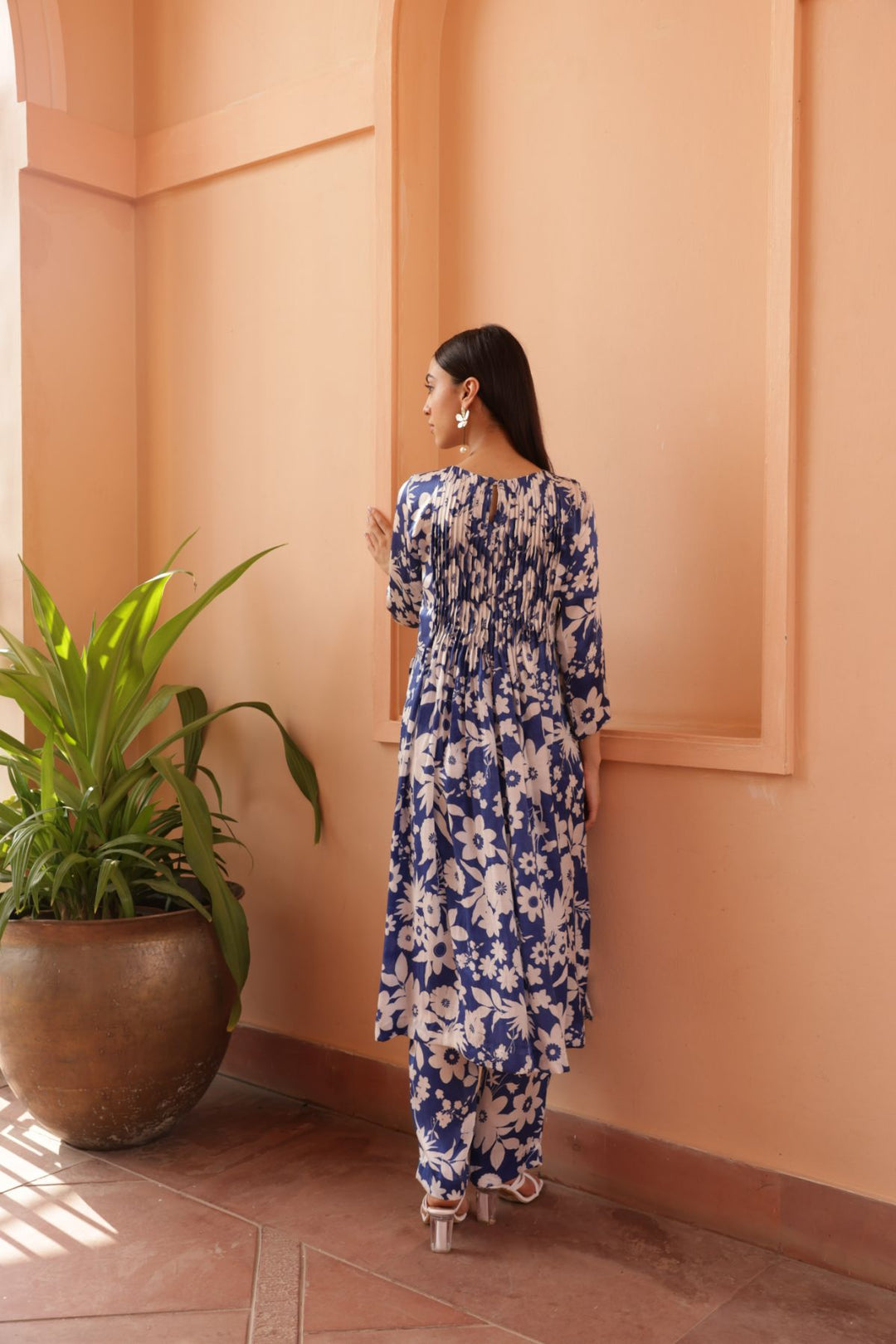 Royal Kurta Set - Oasis Blue Print (Set of 2)