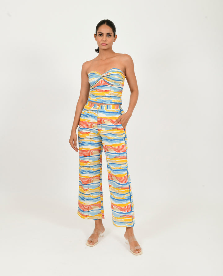 Wave Tube Top/pant Co- Ord Set