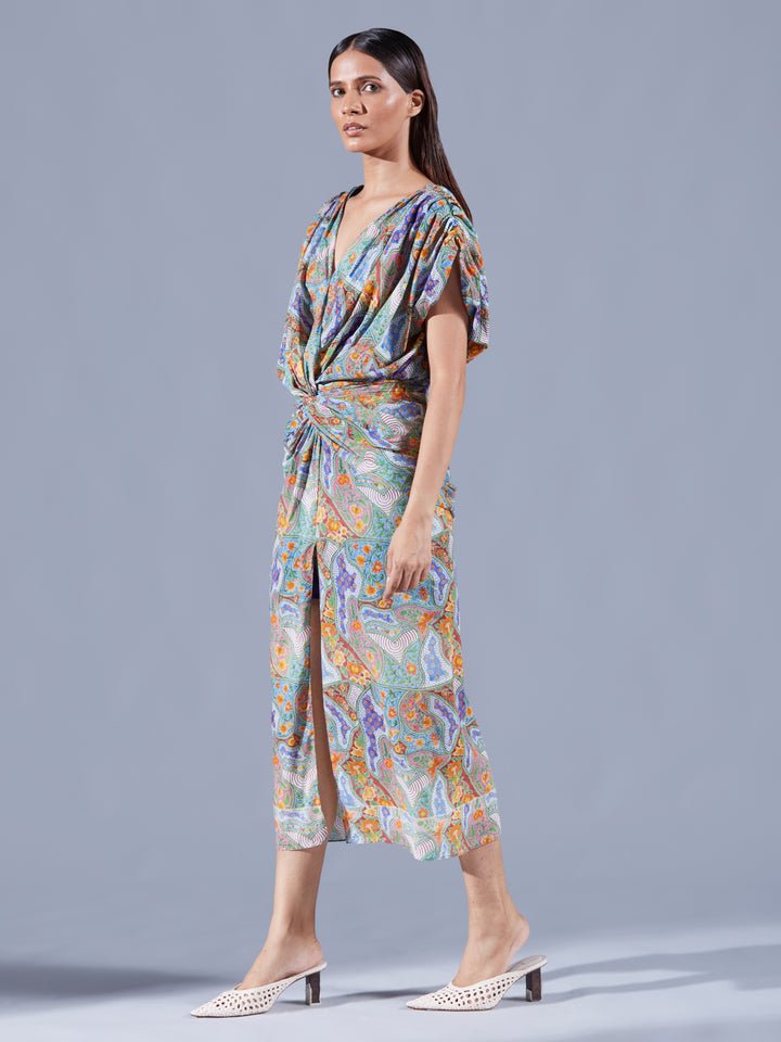 ANTHEIA DRAPED DRESS