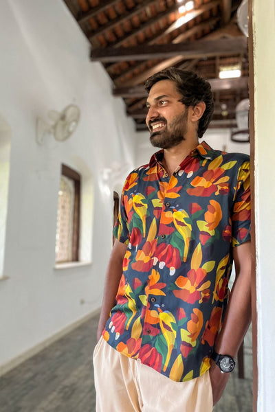 Artist Edit Goa Diaries Printed Organic Cotton Shirt for men at Siesta o'Clock