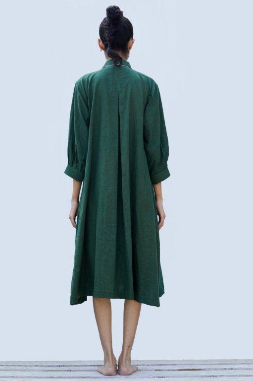 MANGROVE DRESS - BASIL GREEN