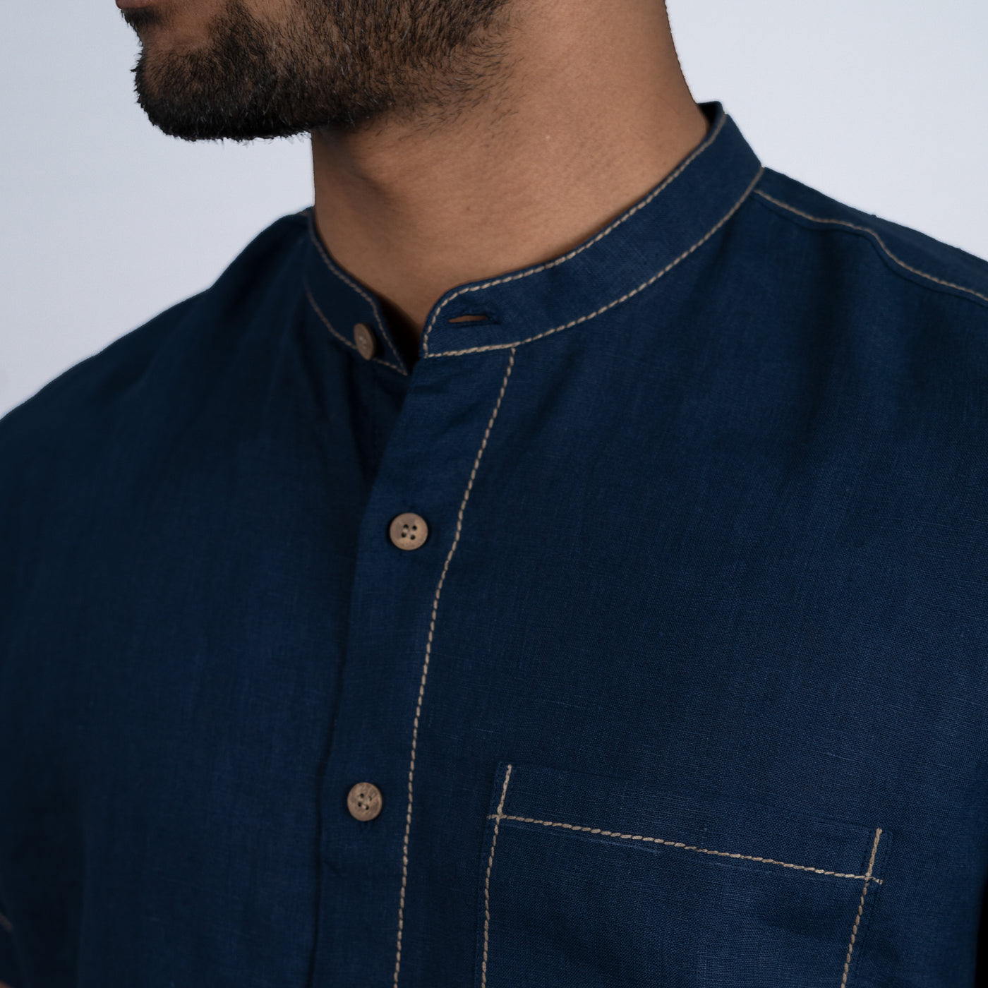 Desmond - Denim Blue Shirt