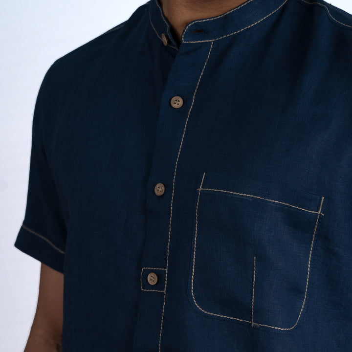 Desmond - Denim Blue Shirt