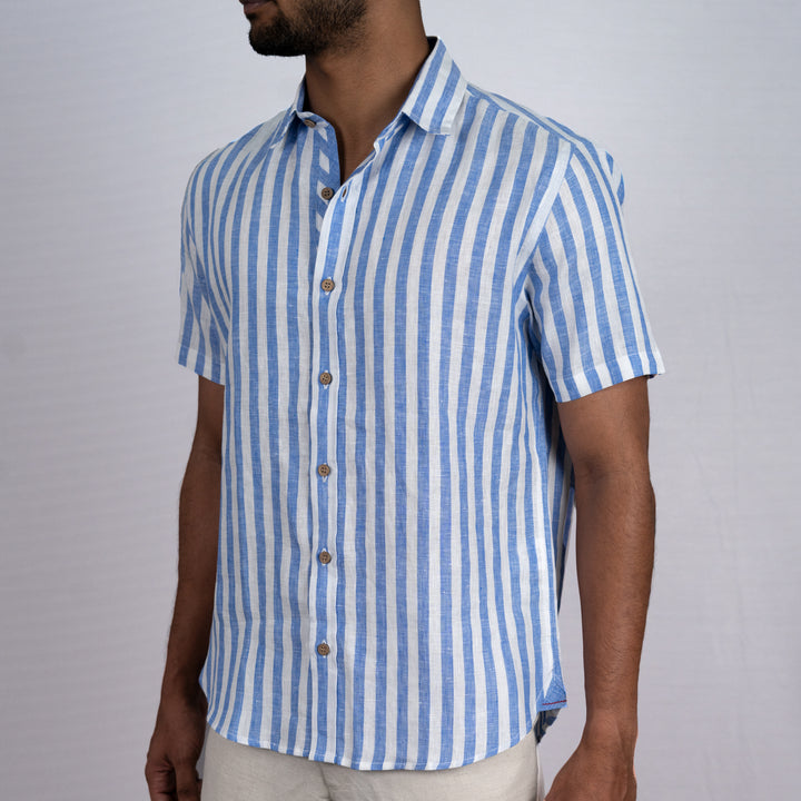 Drake - Light Blue Stripes Shirt