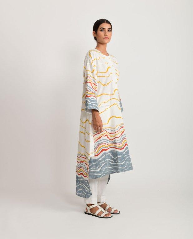 EARTH FOSSIL SIDE OPEN KURTA