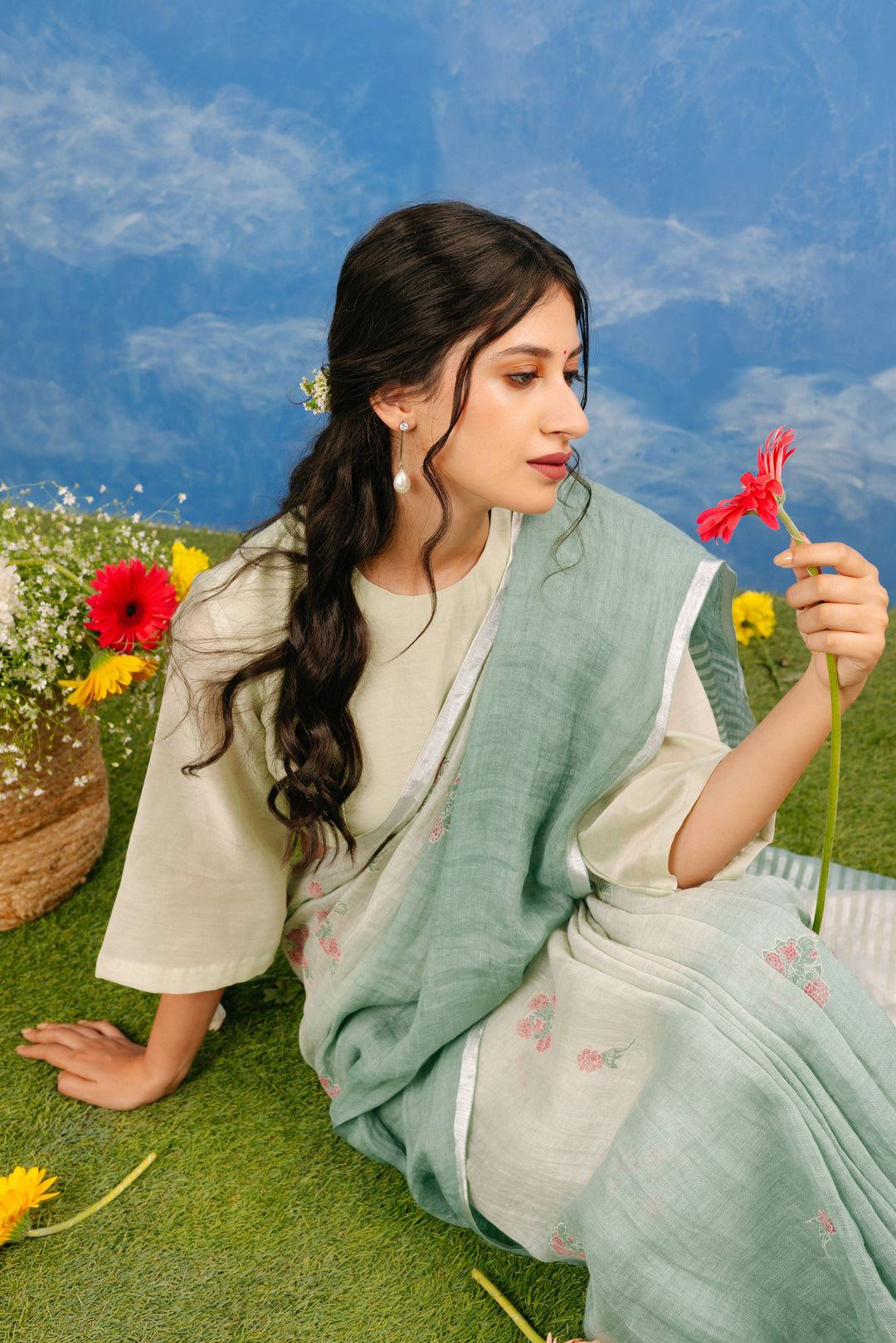 Ras Bhari Linen Sari