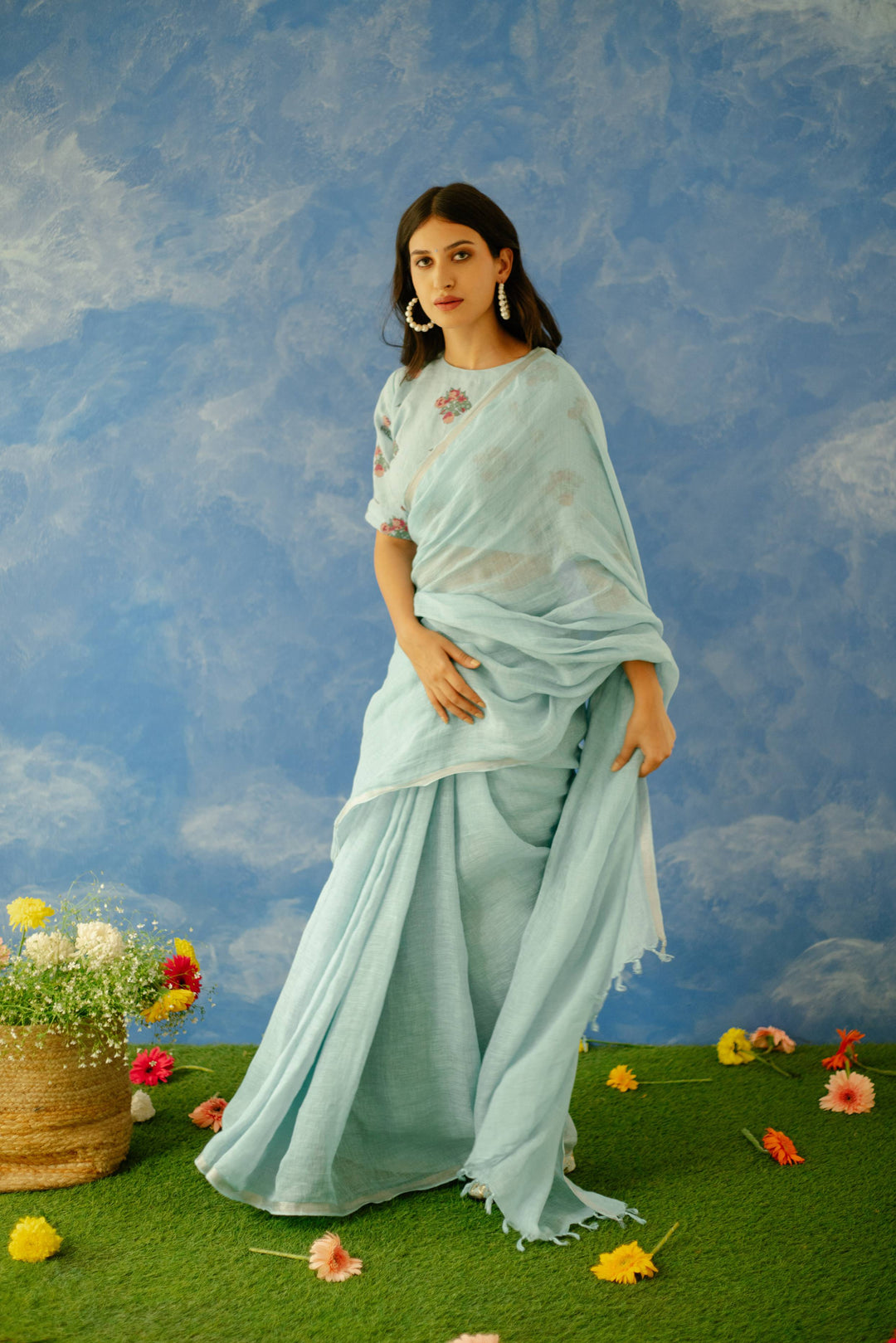 Nambh Linen Sari