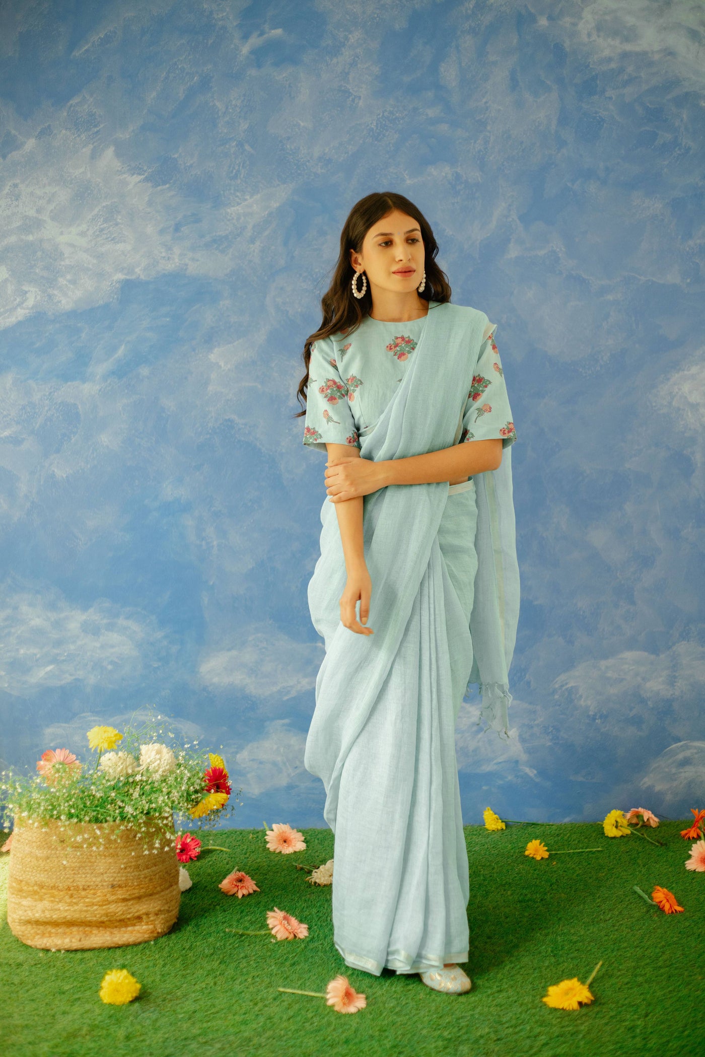 Nambh Linen Sari