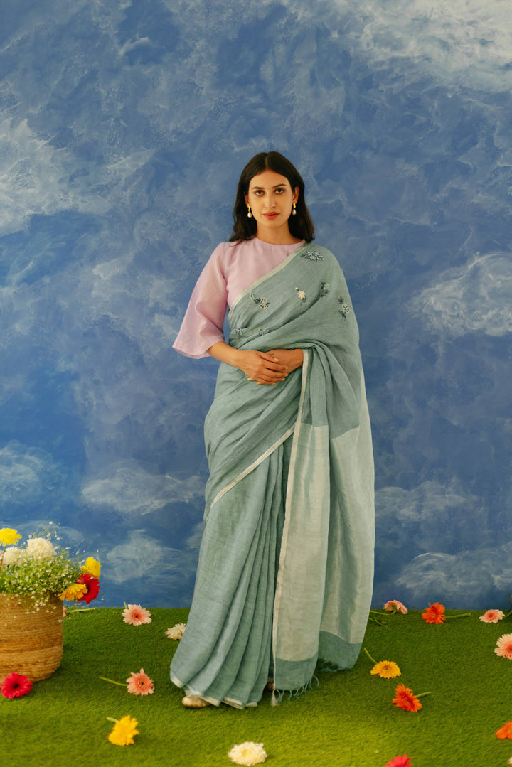 Dhara Linen Sari