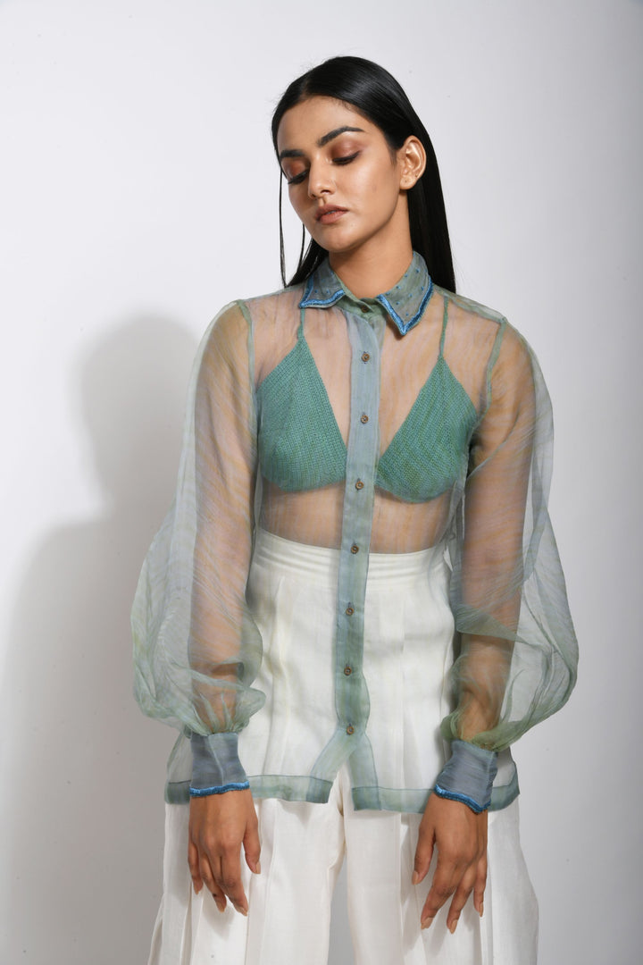 Sea Waves Organza Shirt