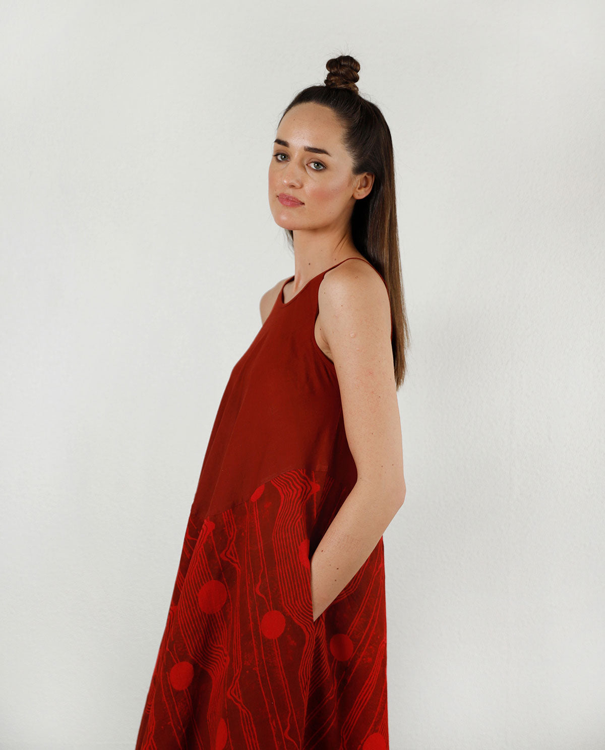 ESSENTIAL CHERRY RED MAXI DRESS