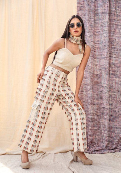 Zara Slim-Fit Fringed Pants