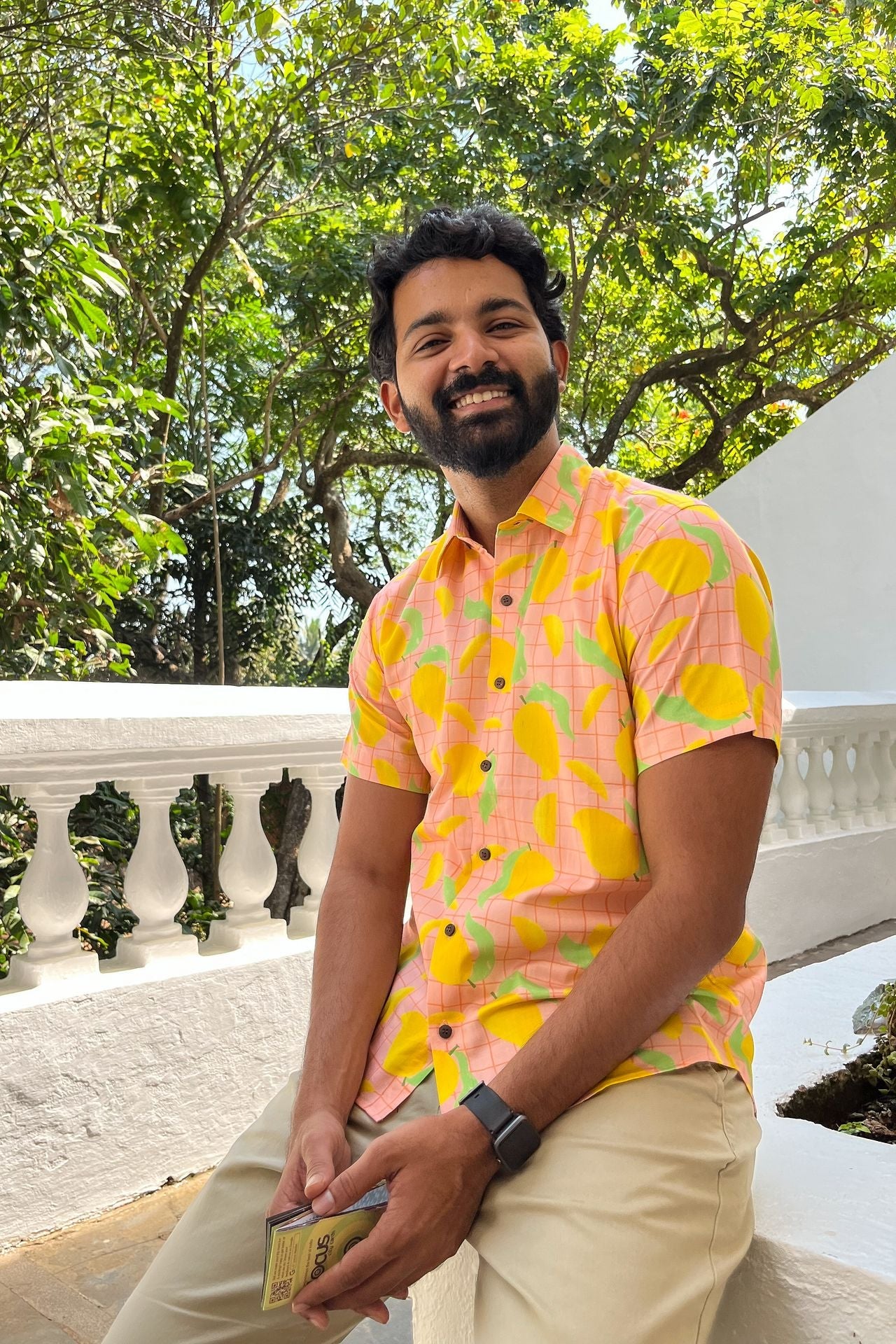 This mango print shirt makes for the perfect gift