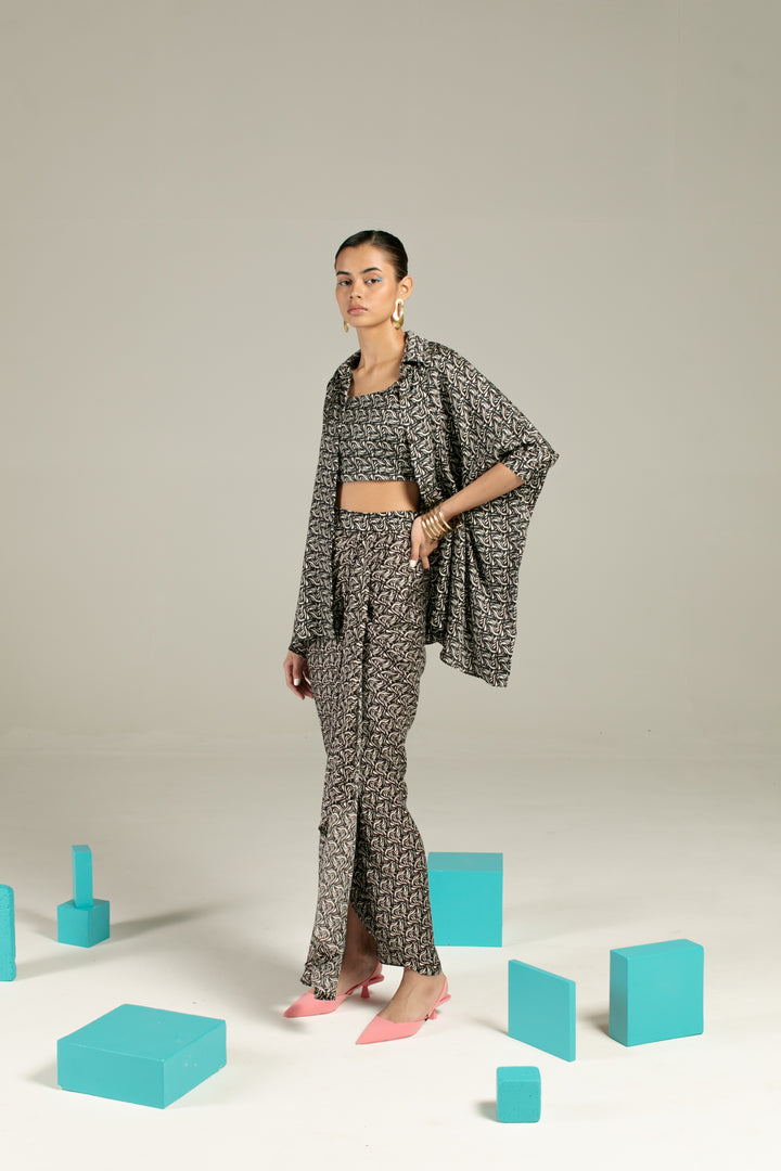 Azulik Digital Print Kimono
