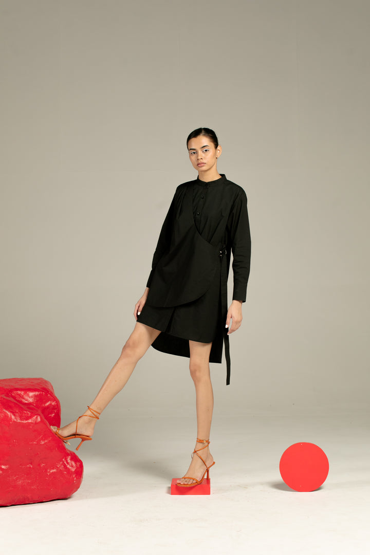 SERENA SHIRT BLACK DRESS