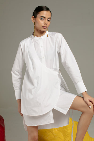 SERENA SHIRT WHITE DRESS