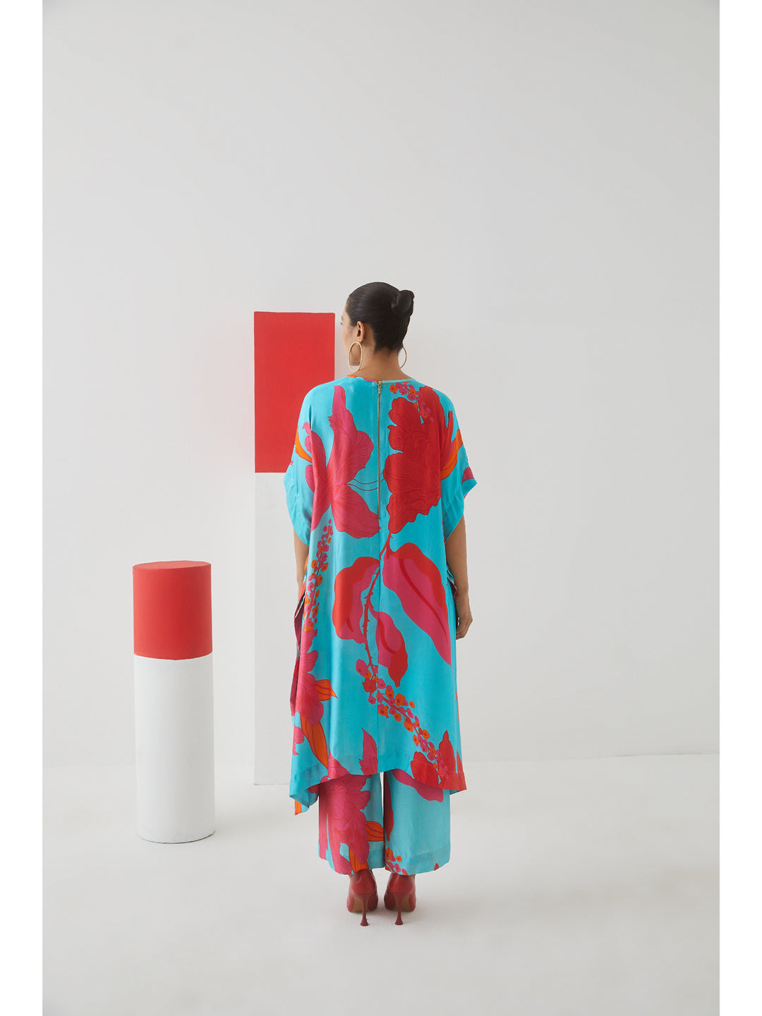 Blue Rose Kimono Kurta+ Trousers