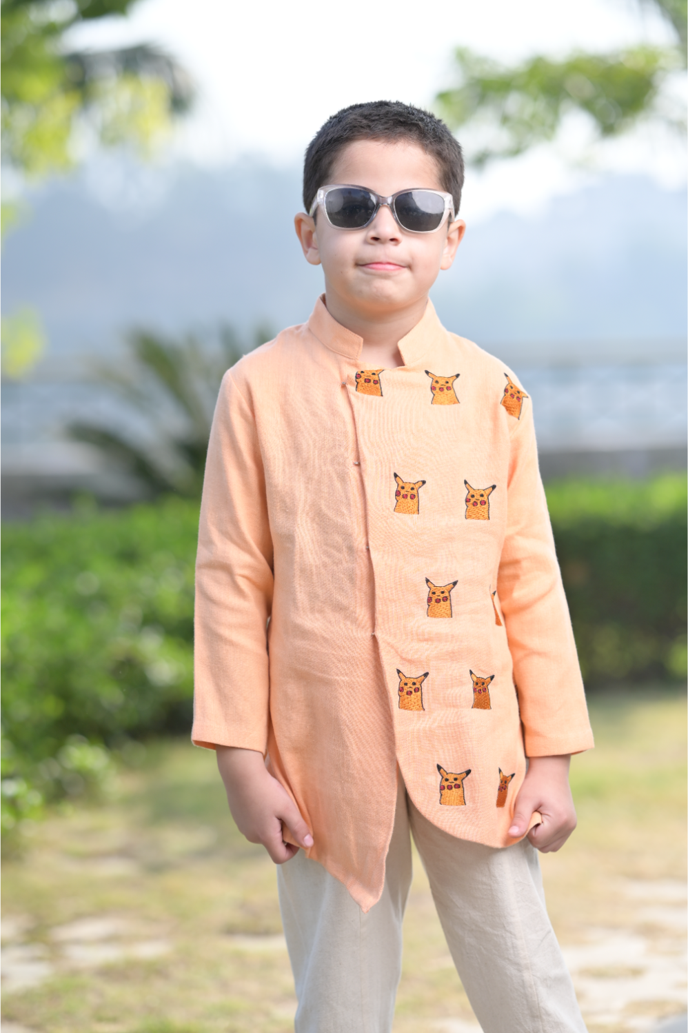 Sukhin - Orange Indo-Western Look