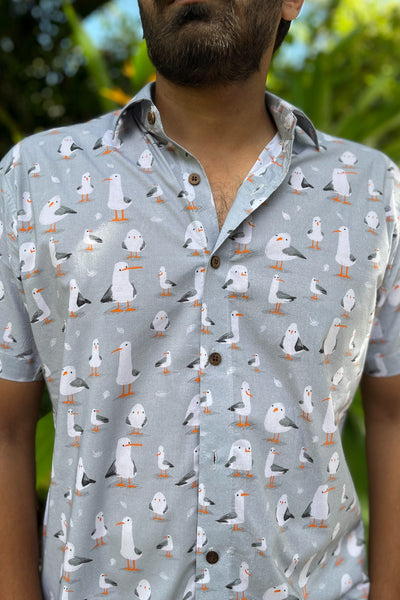 Quirky Friday dressing ideas? You need this seagull print shirt