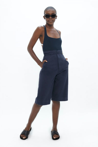 Florence Organic Cotton Bermuda Shorts in Summer Night