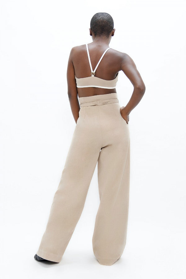 Florence Organic Cotton Pants in Sand