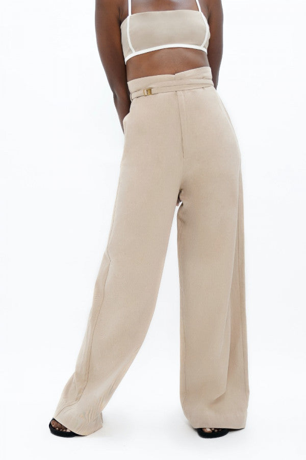 Florence Organic Cotton Pants in Sand