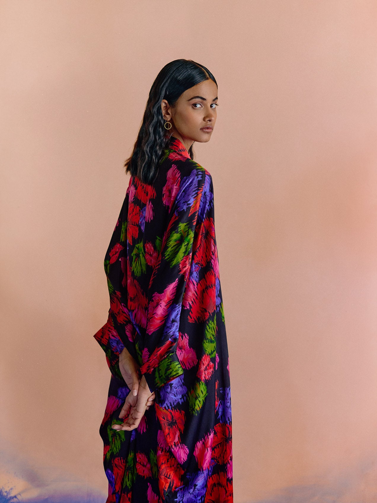 Kalora Multicolor Kimono Dress